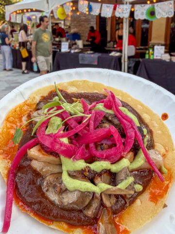 Mushroom Confit Mole Taco by Martin Heartburn Eason.