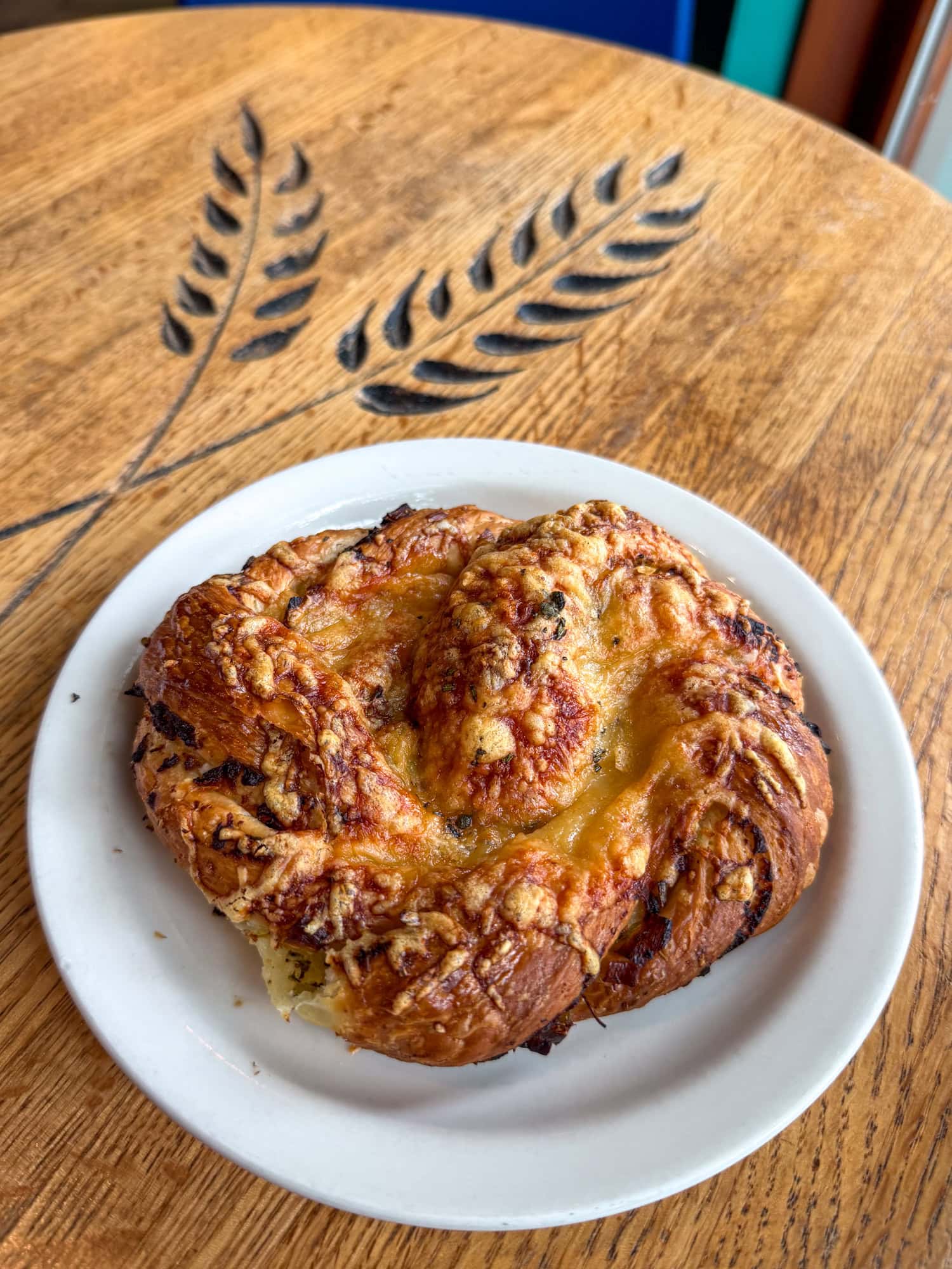 Goat cheese and leek croissant at Ken's Artisan Bakery in Portland, Oregon