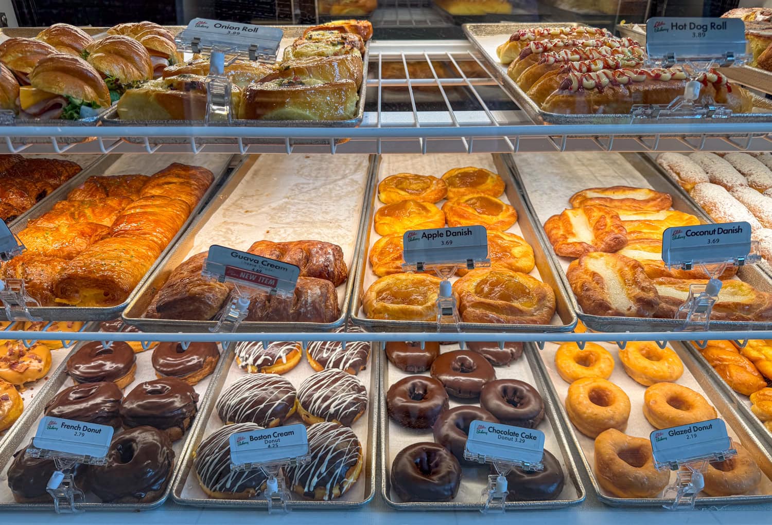 Danishes, donuts, and more at Liliha Bakery.