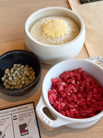 Beef tartare at Locust.