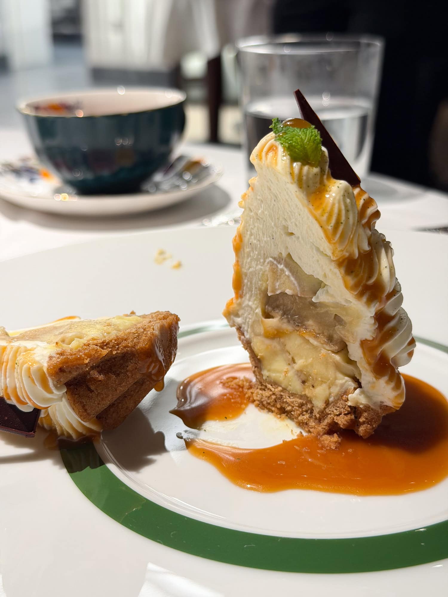 Banana cream pie with caramel at Emeril's in New Orleans.