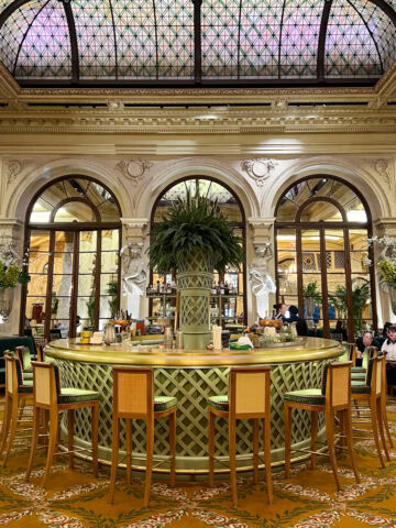 The Palm Court dining room at The Plaza Hotel in NYC