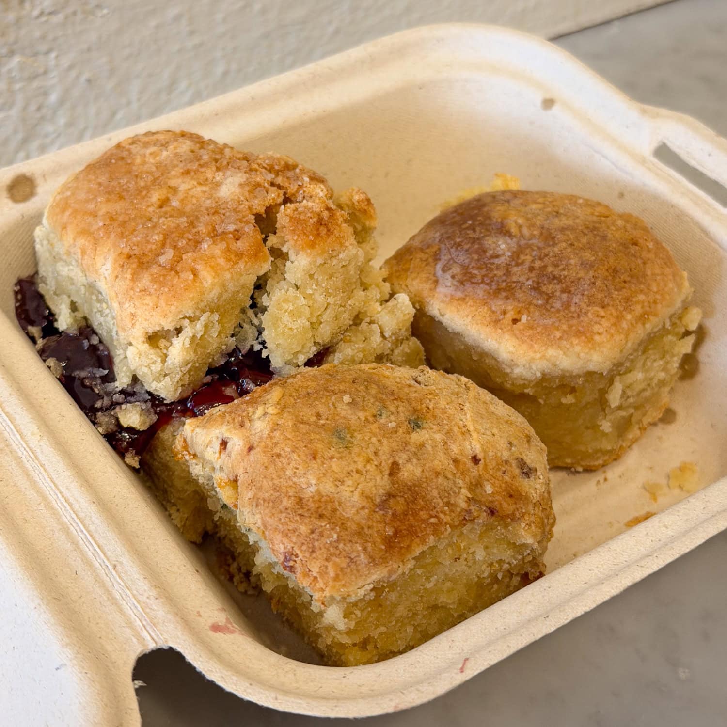 Assorted biscuits from Callie's Hot Little Biscuit