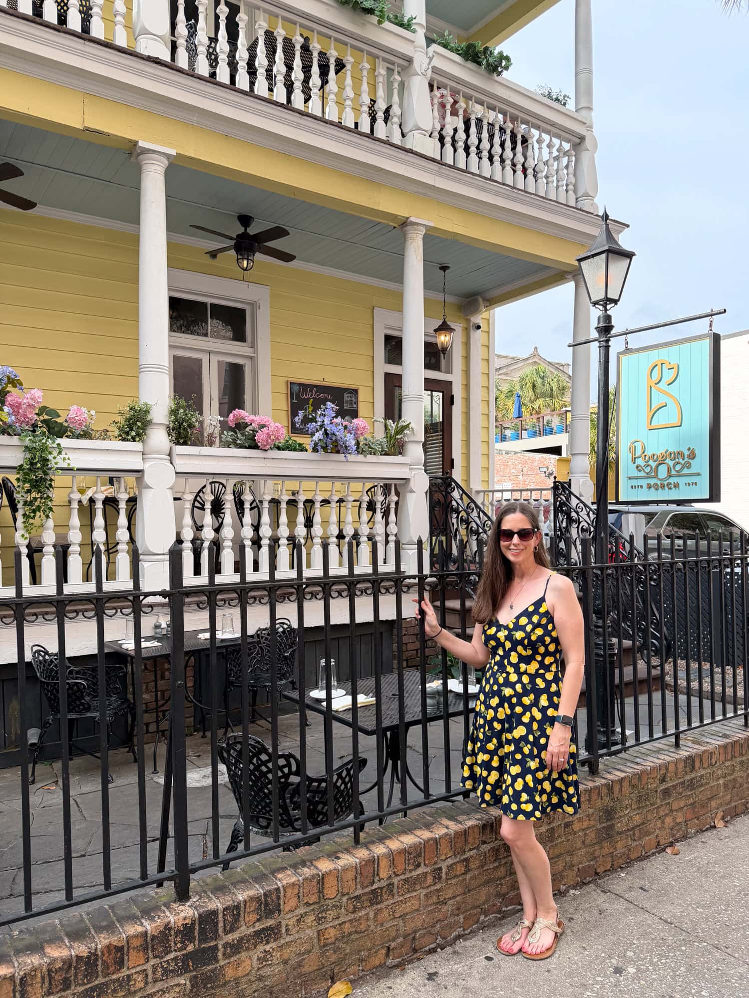 Exterior of Poogan's Porch restaurant in Charleston, South Carolina