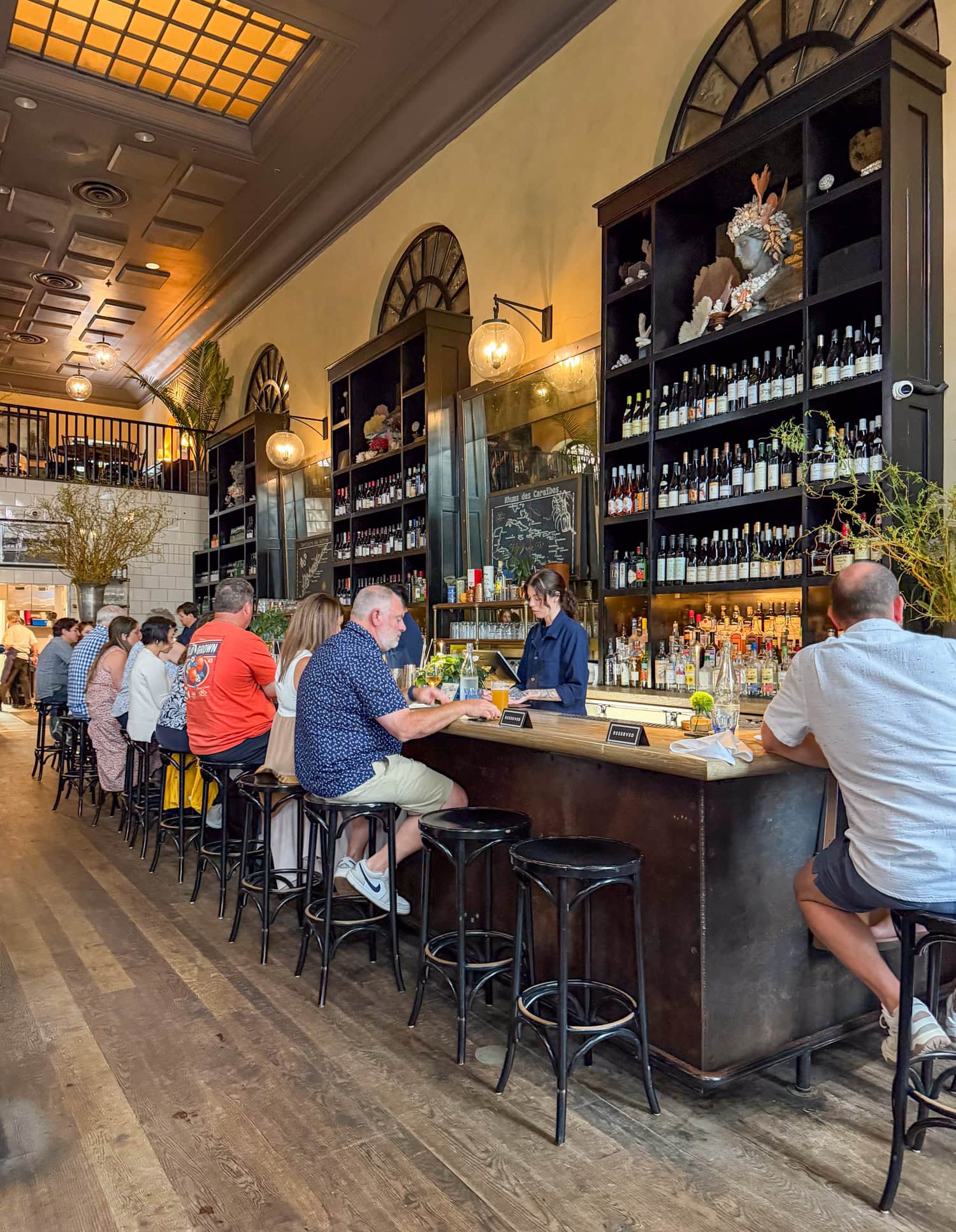 Interior oyster hall and bar at The Ordinary restaurant