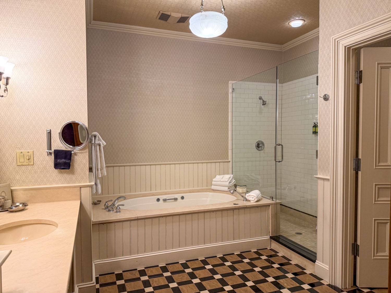Bathroom in Suite Nine at Wentworth Mansion
