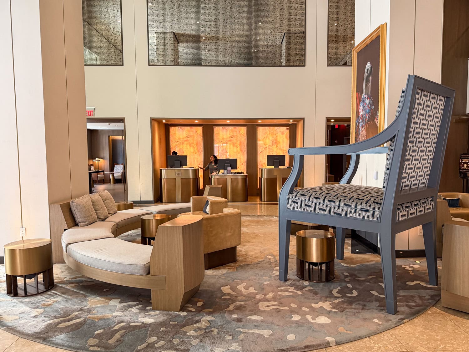 The Big Chair and lobby at The Clift Royal Sonesta San Francisco